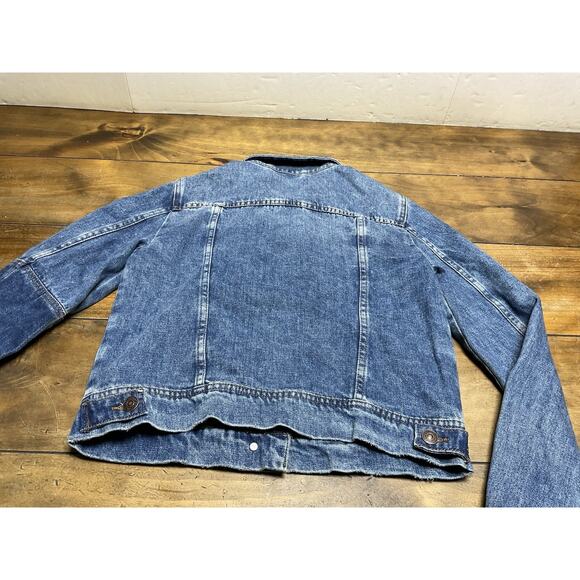 Free People Rumors Denim Jacket Indigo Boho Western Size XS - Picture 12 of 15